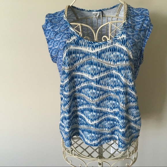 Anthropologie Tops - Anthropologie Akemi + Kin Blue & White Tank - XS Anthropologie Tops - Anthropologie Akemi + Kin Blue & White Tank - XS